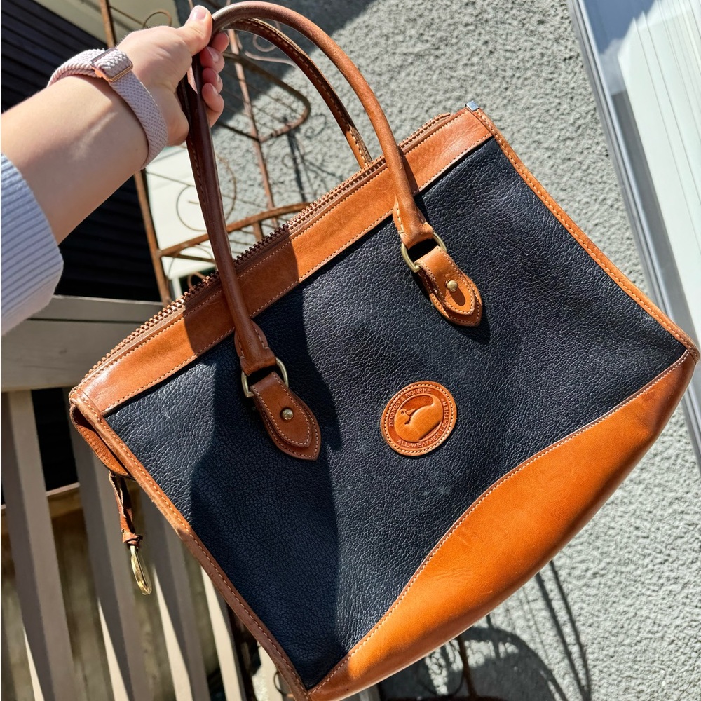 Dooney and Bourke Black and Brown Bag